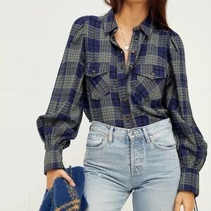 We The Free Sun City Plaid button up